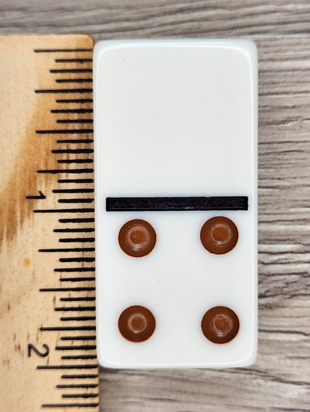 Blank : 4 Replacement Domino Cardinal Jumbo Size Color Dot 2 X 1 X 3/8ths